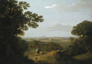 An Italian landscape painting